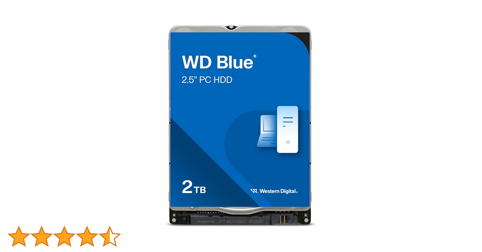 WD Blue 2TB Mobile Hard Drive - 5400 RPM Class, SATA 6 Gb/s